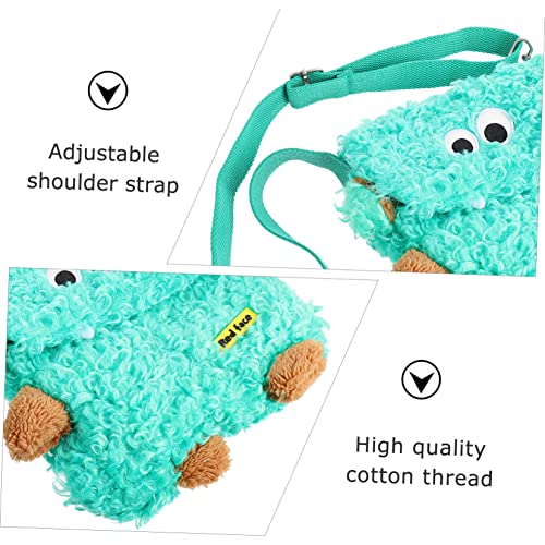 VALICLUD Bags Shape Clutch Children Messenger Tote Shopping Children's Mini Pods Bag Shoulder Travel Green Lovely Crossbody for Purses School Schoolbag Kids Purse Small Creative Animal