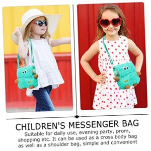 VALICLUD Bags Shape Clutch Children Messenger Tote Shopping Children's Mini Pods Bag Shoulder Travel Green Lovely Crossbody for Purses School Schoolbag Kids Purse Small Creative Animal