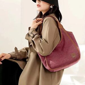 Women Casual Canvas Small Tote Purse Hobo Shoulder Bag Handbag