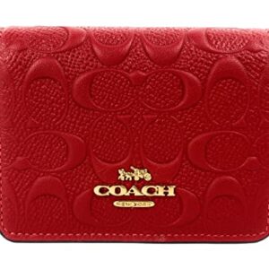 COACH Mini Wallet on a Chain Signature Leather