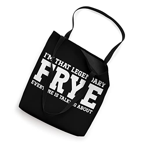 Frye Surname Funny Team Family Last Name Frye Tote Bag