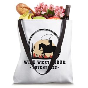 Wild West Horse Adventures Tote Bag