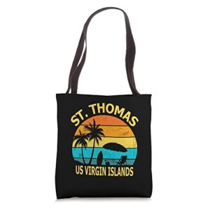 travel st. thomas us virgin islands vacation souvenir tote bag