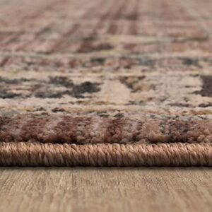 Mohawk Home Hertford Traditional Ornamental Beige 7' 10" x 10' Area Rug Perfect for Living Room, Dining Room, Office