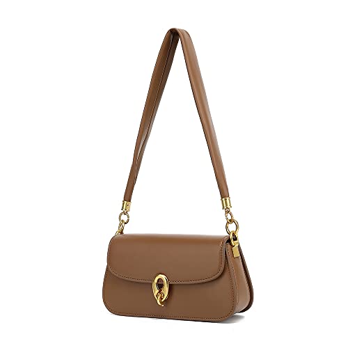 LL LOPPOP Small Stylish Designer Purses Crossbody Bags, Mini Shoulder Bag for Women Brown 203704