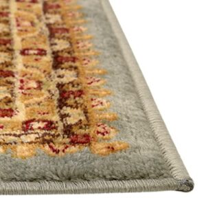 Rugs.com Aditi Collection Rug – 6' x 9' Light Blue Low Rug Perfect for Living Rooms, Large Dining Rooms, Open Floorplans