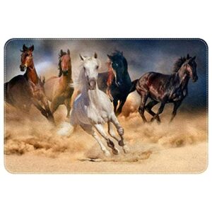 Horse, Indoor Door Mat Durable Front Door Mats Entryway Rug Non-Slip Absorbent Area Rugs Resist Dirt Rugs for Room Decor, 31"x20"