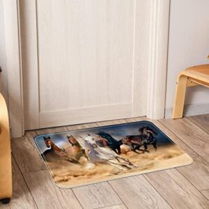 Horse, Indoor Door Mat Durable Front Door Mats Entryway Rug Non-Slip Absorbent Area Rugs Resist Dirt Rugs for Room Decor, 31"x20"