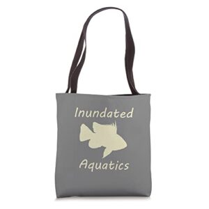 inundated aquatics tote bag