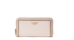 kate spade new york morgan colorblocked saffiano leather wallet in pale dogwood