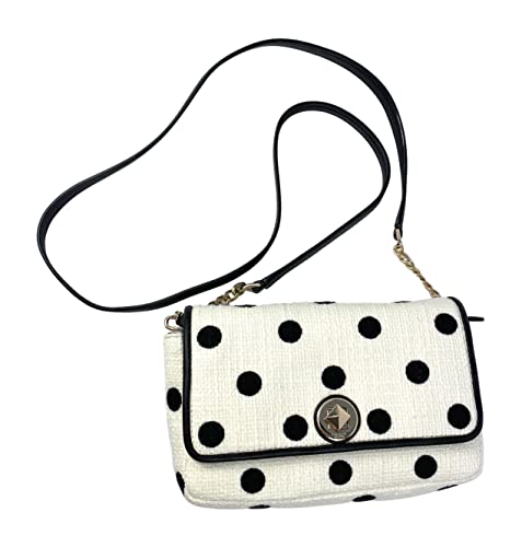 Kate Spade New York Natalia Polka Dot Embroidered Cream Multi Crossbody