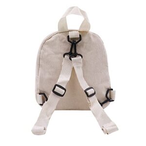 Women Girls Mini Corduroy Backpack Cute Shoulder Bag Purse Casual Rucksack Satchel Travel Small Backpack