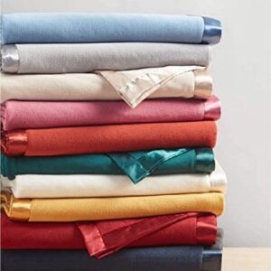 Martha Stewart Easy Care Soft Fleece Blanket Queen (Castlerock)