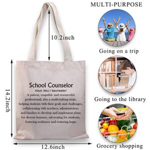 BDPWSS School Counselor Tote Bag Counselor Appreciation Gift School Guidance Counselor Motivational Definition Travel Pouch (School counselor definition TG)