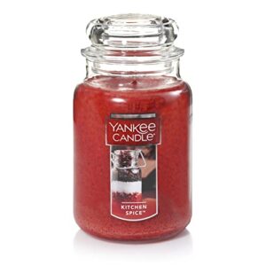 Yankee Candle Kitchen Spice Scented, Classic 22oz Large Jar Single Wick Candle, Over 110 Hours of Burn Time & Pink Sands Scented, Classic 22oz Large Jar Single Wick Candle, Over 110 Hours of Burn Time