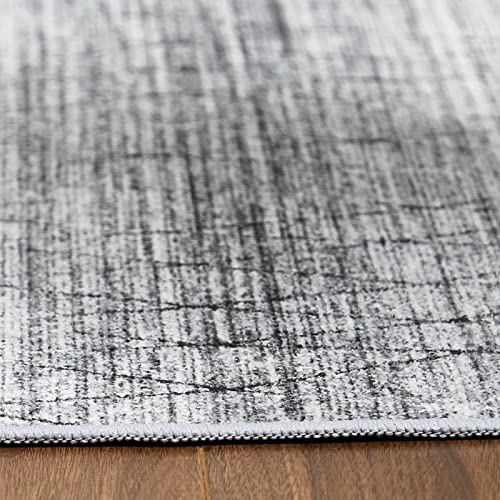 GlowSol Grey Area Rug for Living Room Moroccan Area Rugs 8×10 Boho Throw Indoor Carpet Low Pile Non-Slip Floor Cover Rugs Machine Washable Area Rugs Large Area Rug for Bedroom Nursery Dining Room