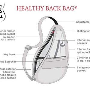 AmeriBag Classic Healthy Back Bag Tote Distressed Nylon Small (Sangria)