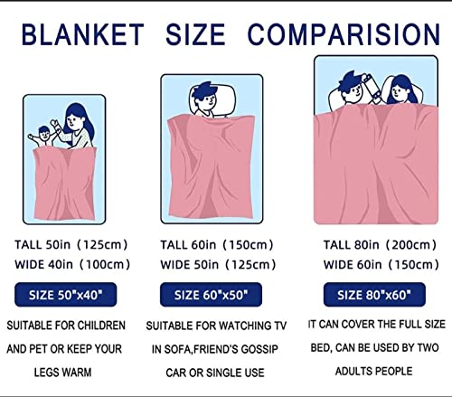 Blanket Soft Flannel Throw Blankets Lightweight Comfort Beach Blanket for Couch Sofa Bed Style1 50"x40"