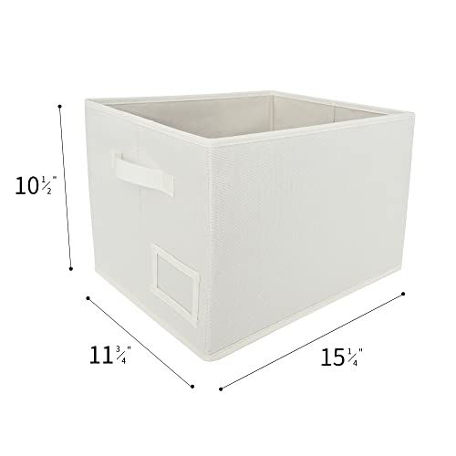 GRANNY SAYS Bundle of 3-Pack Trapezoid Storage Bins for Organizing & 3-Pack Rectangle Lidless Storage Bins