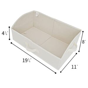 GRANNY SAYS Bundle of 3-Pack Trapezoid Storage Bins for Organizing & 3-Pack Rectangle Lidless Storage Bins