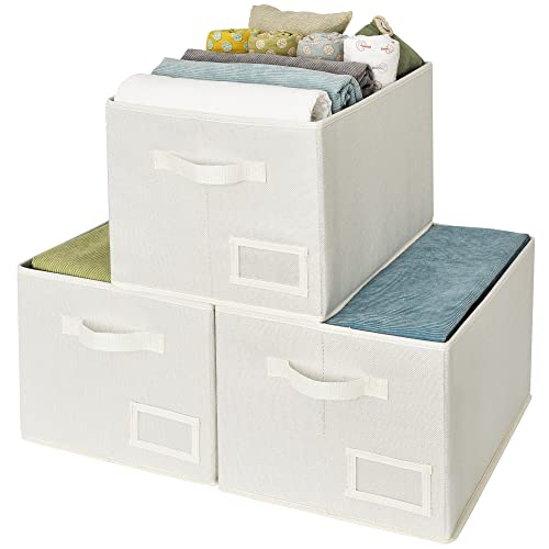 GRANNY SAYS Bundle of 3-Pack Trapezoid Storage Bins for Organizing & 3-Pack Rectangle Lidless Storage Bins