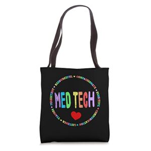 med tech appreciation week healthcare medical technologist tote bag