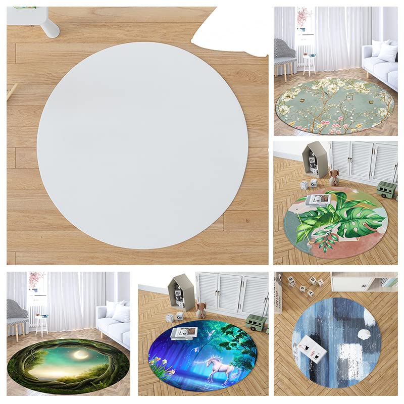 Stone Walls Covered with Moss Round Area Rug Welcome Floor Mat Non-Slip Carpet for Entryway Living Dinning Bedroom Sofa Home Decoration Diameter 80 * 80cm/31 * 31inch