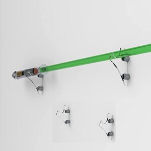 wanlian lightsaber wall mount light saber mount for wall horizontal acrylic lightsaber holder for display saber,sword (transparent)