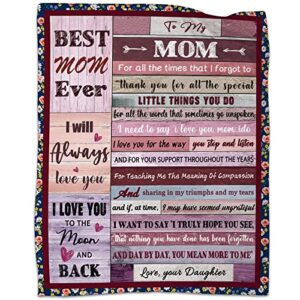 ajiiusv mom gifts mothers day blanket gifts for mom blankets for mom from daughter to my mom blanket mom birthday gifts christmas thanksgiving gifts throws blankets 50″x60″