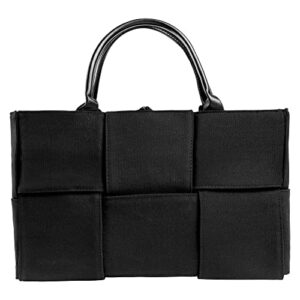 tote bag for women casual hobo bag black canvas bag large capacity satchel top handle bag message bag
