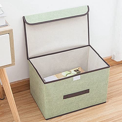 Ornament Storage, Foldable Storage Bins with Lids, Holiday Storage Containers, Clothing Underwear Storage Box, Non-Woven Fabric(S,Beige)