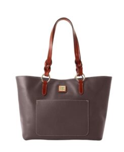 dooney and bourke pebble grain tammy tote large (brown t’morro)