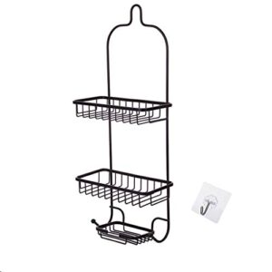 xjjzs wall-mounted spice rack organizer for cabinets, sideboards, kitchen shelves, bathroom shelves (color : black)