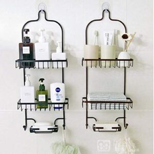 XJJZS Wall-Mounted Spice Rack Organizer for Cabinets, Sideboards, Kitchen Shelves, Bathroom Shelves (Color : Black)