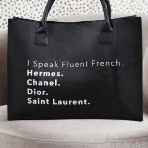 Vegan Leather Tote Bag (Black)