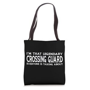 crossing guard job title employee funny crossing guard tote bag