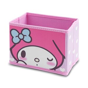 g-ahora kitty collapsible storage box kitty cat cosmetics box foldable baskets office desk room decoration kitty makeup holder for women girls(sto-me)