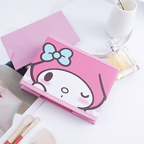 G-Ahora Kitty Collapsible Storage Box Kitty Cat Cosmetics Box Foldable Baskets Office Desk Room Decoration Kitty Makeup Holder for Women Girls(sto-me)