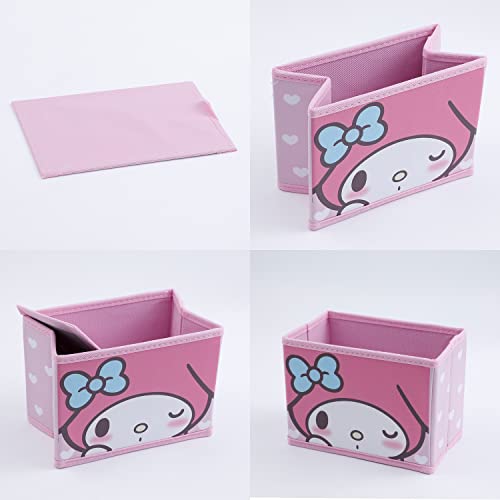 G-Ahora Kitty Collapsible Storage Box Kitty Cat Cosmetics Box Foldable Baskets Office Desk Room Decoration Kitty Makeup Holder for Women Girls(sto-me)