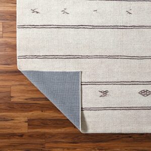 SURYA Becki Owens x Rivi Moroccan Area Rug, 7'10" x 10', Light Grey