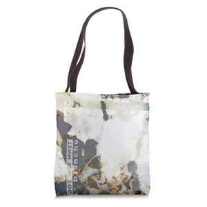 maison blanche absract brand logo tote bag