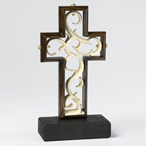 stunning umber hardwood wedding unity cross®; unity candle unity sand alternative