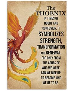 classic metal tin sign the phoenix in times of doubt poster metal sign funny wall decor for garage & home bar club farm man cave decor plaque metal poster gift 8×12 inch