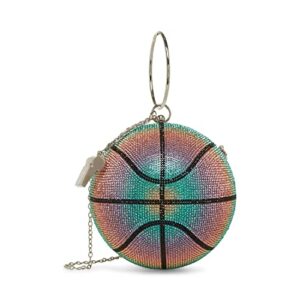 betsey johnson slam dunk rhinestone basketball, multi