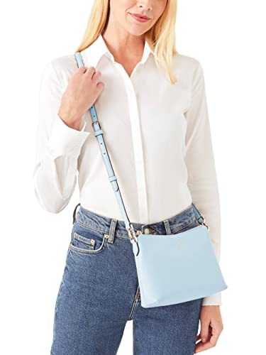 Kate Spade Bailey Textured Leather Crossbody Bag Purse Handbag (Frosty Sky)