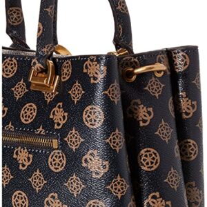 Guess G Vibe Girlfriend Satchel Mocha Logo, Mocha Logo