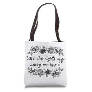 all the small things floral white tote bag