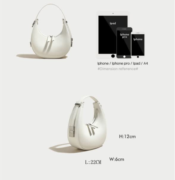 Women Hobo Bag Cute PU Leather Tote Bag Handbag Underarm Moon Shoulder Bag Party Wedding Evening Bag Clutch Purse