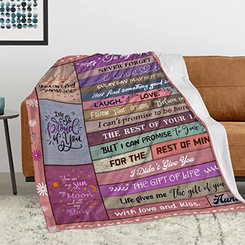 Tsefiwo Niece Gifts from Auntie - to My Niece Gifts Blanket 60"X50" - Graduation Gifts for Niece from Aunt Uncle - Best Niece Birthday Gifts for Niece Mother's Day Throw Blanket