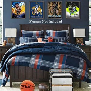 Ja Morant Art Posters, Inspirational Basketball Wall Art, Fun Ja Morant Wall Art for Man Cave Boys Room Decor, Memphis Grizzlies, Motivational Sports Canvas Art Prints, Set of 4 (8"x10" Unframed)